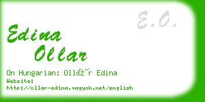 edina ollar business card